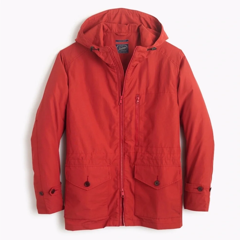 J Crew RED 3 in 1 Systems Rain/Wind Utility Jacket with Hood - Mens XL